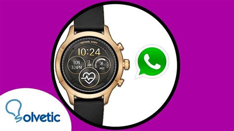 whatsapp meldingen op michael kors smartwatch|How TO INSTALL WhatsApp on Michael Kors Smartwatch.